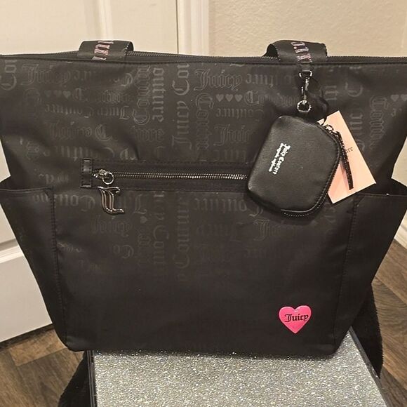Juicy Couture Material Girl Tote Bag- Liquorice - Picture 2 of 10